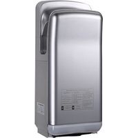 Sèche mains automatique à double jet d'air 650W – Temps de séchage 10s – Niveau sonore 65dB – Design hygiénique gris métal – Vitech