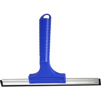 Raclette à vitres Novaliv 45 cm, bande en aluminium avec lèvre en caoutchouc pour un essuyage sans traces, nettoyeur de vitres bleu, lèvre de