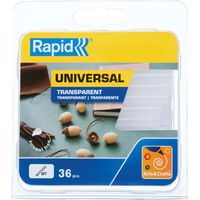 Colle Transparente 90mm x36 sticks Diam 07mm - RAPID