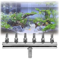 Distribuidor de aire de acero inoxidable para acuarios, cabezal de 4-6 mm, apto para acuarios y estanques de peces.