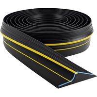 Universal Garage Door Seal Strip 3M Rubber Bottom Threshold Seals and Draught Excluder Weather Stripping(90mm(W) x 15mm(H) x 3m(L))