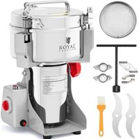 Molinillo eléctrico profesional para especias, hierbas, café y frutos secos. Capacidad: 1000 g. Potencia: 3000 W.