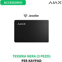38220 - Jeweller - Pass (3pcs) - Kontaktlose Karte - Farbe black - Ajax drahtlose Sicherheit