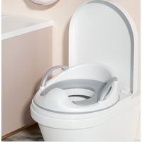 Réducteur Toilette Enfant,Adaptateur Toilette Enfant avec Poignée et Dossier,Réducteurs de Toilettes Antidérapante pour Garçons et Filles pour Bébé de 1 à 5 Ans(1Crochet 1Pinceau 2 Coussins)