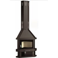 Chimenea Leña Rincón FM Modelo C-200-R Cristal Serigrafiado