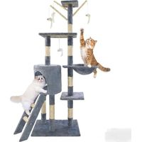 139 cm Cat Tree - Indoor Activity Center for Kittens - Base 50 x 35 cm