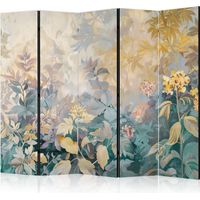 Paravent décoratif artgeist Floral 225x172 cm toile bois