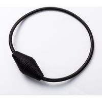 Lntyq 2er-Pack handgefertigte magnetische Vorhang-Raffhalter, praktische dekorative Vorhanghalter aus geflochtenem Seil für Fenstervorhänge im Homeoffice (schwarz)