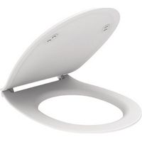 Sedile per vaso in colore bianco opaco con chiusura Soft Close Ercos Kite BSKTEO0001 Bianco opaco