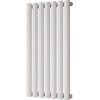Omeara - White Designer Radiator H800mm x W406mm Single Panel