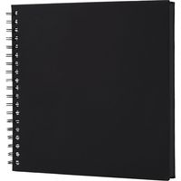 Scrapbook - 80 Pages - Spiral Bound - Retro Paper - For Wedding Anniversary Travel Memory Crafting - 1 Unit