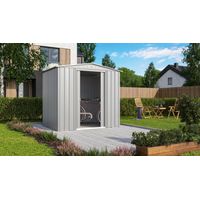 Globel Industries Gerätehaus "Tower 86", silber metallic, 4,10 m²