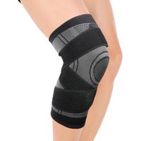 Genouillère de Sport avec Support Latéral pour Running et Musculation - Gris