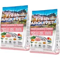 ARQUIVET Saumon frais et dinde - aliment semi-humide pour chiens - 2,5 kg