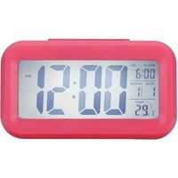 Réveil électronique LCD grand écran avec fonction silencieuse - Réveil intelligent, affiche l'heure et la température GHY-501