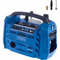 Scheppach Compresseur hybride Airforce 6 – 10,3 bar – IXES 20 V – Fonction hybride avec 3 modes d'entraînement 230 V / 20 V / 12 V – Lampe de travail LED – Accessoires inclus