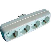 Multiconnecteur Bf 4 Prises Blanc Extension Prises Sécurisée - Bf