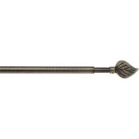 Tringle à Rideaux Ateliers28 - Embout Feuille Bronze 40-60cm