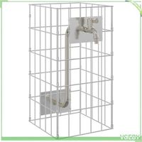 Robinet gabion - FAFEICY - 42013413 - Acier inoxydable - Argenté - Résistant aux intempéries