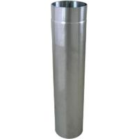 Bertrams Abgasrohr aus Aluminium DN 150 Länge 500mm gefalzt