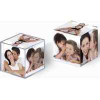 Walther Cube foto trasparente 9 cm per decorazione interna