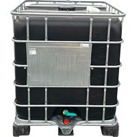 Cuve de stockage 1000l ibc poche rénovée grillage opaque noire-bouchon diamètre 22 cm