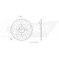 Couronne Acier - 520 - 40 Dents - Made in Germany