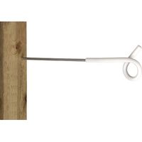 INSPOVET ISSUSLOL TR CK F R FINDEM POWKEBE, Wei¤, Holzpfosten, mit 25 cm Schraube
