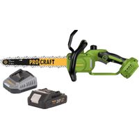 Motosierra a batería Procraft PKA33-BB 20 V 304 mm sin escobillas + 1 batería de 2,0 Ah + cargador