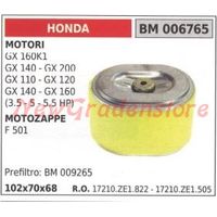 Luftfilter HONDA Motor GX 160K1 140 200 110 120 Motorfräse F 501