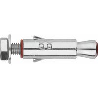 100 chevilles métalliques anti-rotation charges lourdes avec vis M6 x 45 mm (D. 12 mm) acier zingué - AHITO0645 - Index