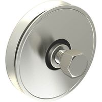 Stahl-Laufrolle Ø60mm (Ø58mm) für Schiebetore, mit 12mm V-Rille, für Tore bis 200 kg