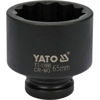DOUILLE À CHOCS 1"""" 12 COUDE 65 mm POUR MOYEUX / YT-11990 / YATO