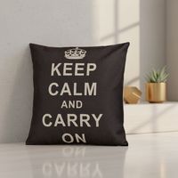 Designer Cushion Bench Shabby dicendo mantenere la calma di riempimento cuscino tappezzeria Vintage
