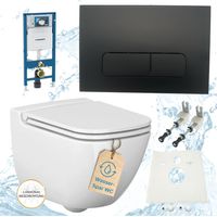 Geberit Vorwandelement Sigma Ference WC Drückerplatte schwarz matt Komplettset