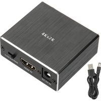 Extracteur Audio HDMI 4K vers SPDIF et Jack 3.5 mm - Convertisseur Audio Optique Numérique