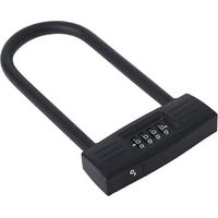 Sollbry Antivol En U Robuste, Cadenas à Combinaison De 4 Chiffres Avec Mot De Passe Pour Vélo, Cadenas En U à Combinaison De Vélo, Cadenas En U Pour Vélo Pour La Maison, L'école, Les Voyages (227 112