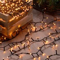 7.7m Warm White LED Christmas Fairy String Lights Indoor Outdoor Tree Decoration
