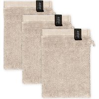 SCHÖNER WOHNEN guanto da bagno SENSE - Set da 3 16x21 cm, beige