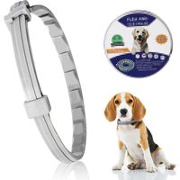 Collier Anti Puces pour Chien, Collier Anti Puces Et Anti Tique pour, 63cm, Longue Duree De Protection Collier Antiparasitaire,Naturel Collier Anti-Puce Chien pour Tous Types de Chiens.