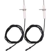 2Pc 38" Ignitor Wire - Remplacement de l’Assemblage d’électrode en céramique, Ignition Electrode Can DIY Bending for Gas Burner Ceramic Spark Plug Ignition Electrode Replacement