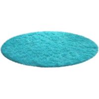 FENOPLASTICATapis de bain doux et antidérapant, tapis rond en peluche bleu roi, convenant aux salles de bain, chambres et salons – un complément parfait à votre décoration intérieure