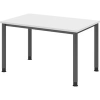 bümö Schreibtisch Serie-H Gestell: Graphit Rechteck: 120 x 80 cm