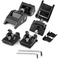 Eosnow Kit fibbia staffa di chiusura serratura cofano 2 pezzi tenere premuto per Wrangler JK Unlimited 2007-2017