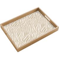 PLATEAU DE SERVICE Zebra - Motif - Beige 50x35 cm