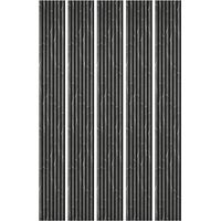 Decoon – Lot de 5 panneaux décoratifs muraux en MDF décor marbre noir – Dimensions 250 x 30 x 1,9 cm – Finition feutrine noire – 3,75m² - BOIS 250 X