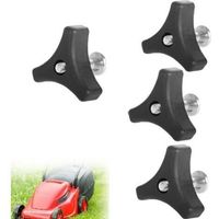 Boulons de rechange pour tondeuse à gazon, poignée de tondeuse à gazon universelle, poignée de tondeuse à gazon, poignée triangulaire de tondeuse à gazon 4 pièces, outils de tondeuse à gazon