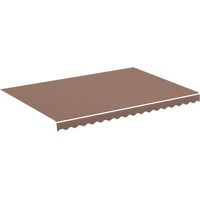 vidaXL Tissu de remplacement pour auvent marron 350x250 cm polyester