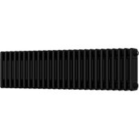 Alpha - Black Column Radiator H300mm x W1164mm 4 Column - Feet Included