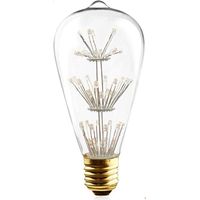 3WLED-LAMPEE27ST64-FASSUNGHELLESTERNLAMPEWARMESLICHT2700K